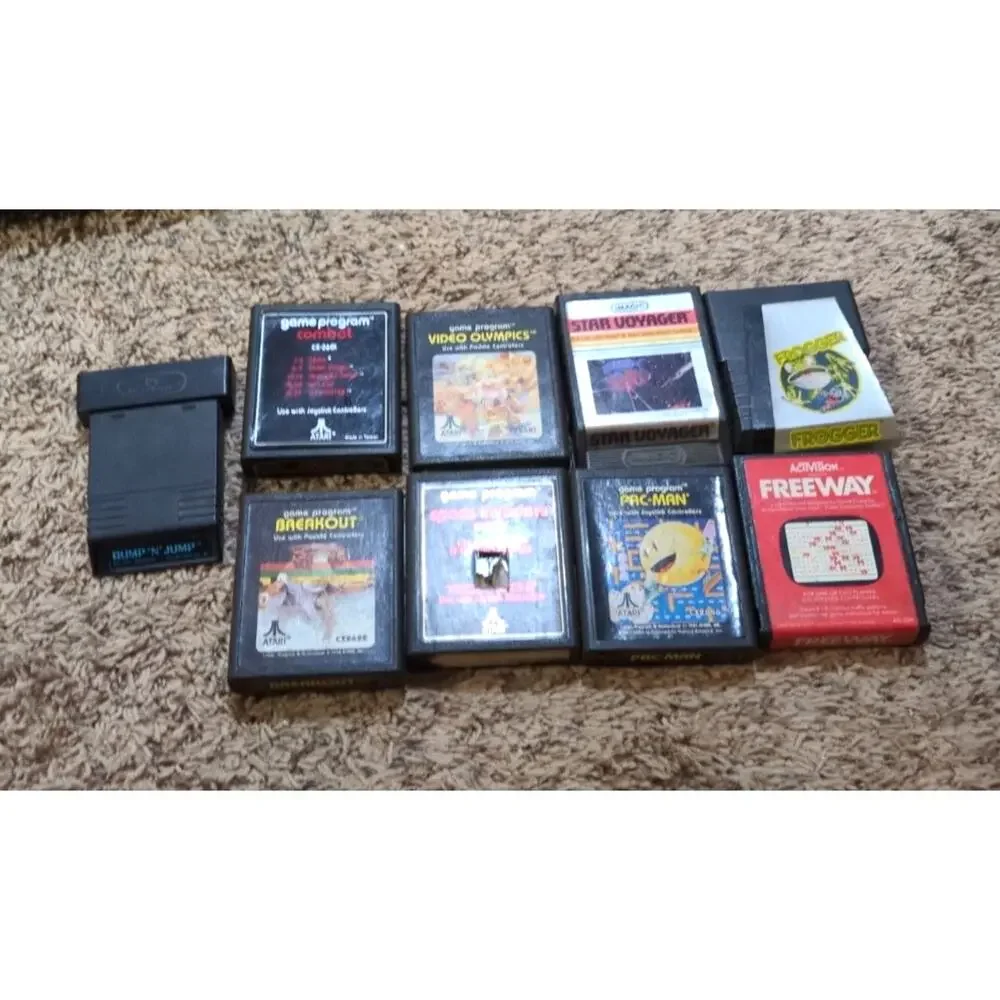 Vintage Atari 2600 CX2600A Console Accessories Controllers Games Manuals Lot
